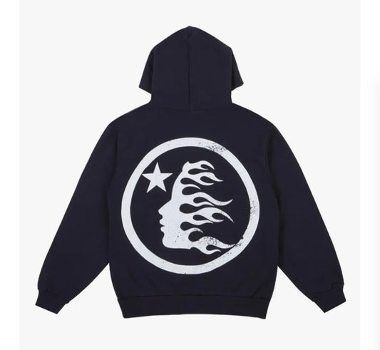 HELLSTAR BASIC LOGO BLACK HOODIE