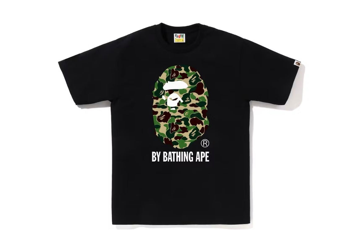 BAPE ABC CAMO BY BATHING APE BLACK TEE