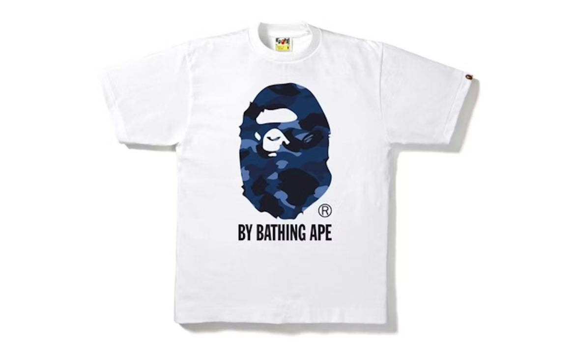 BAPE COLOR CAMO BY BATHING APE NAVY TEE