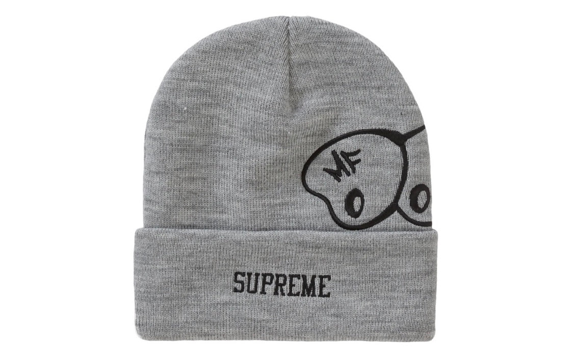 SUPREME MF DOOM GREY BEANIE
