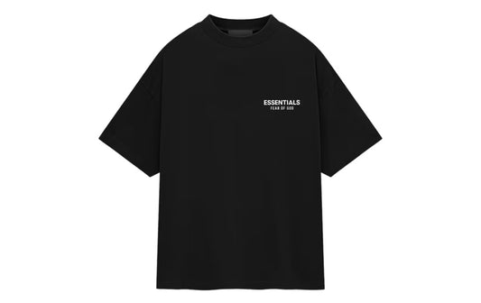 ESSENTIALS JERSEY CREWNECK BLACK TEE