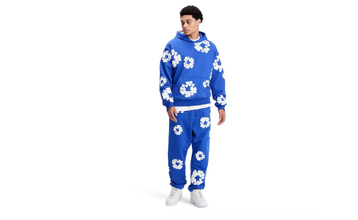 DENIM TEARS ROYAL BLUE HOODIE