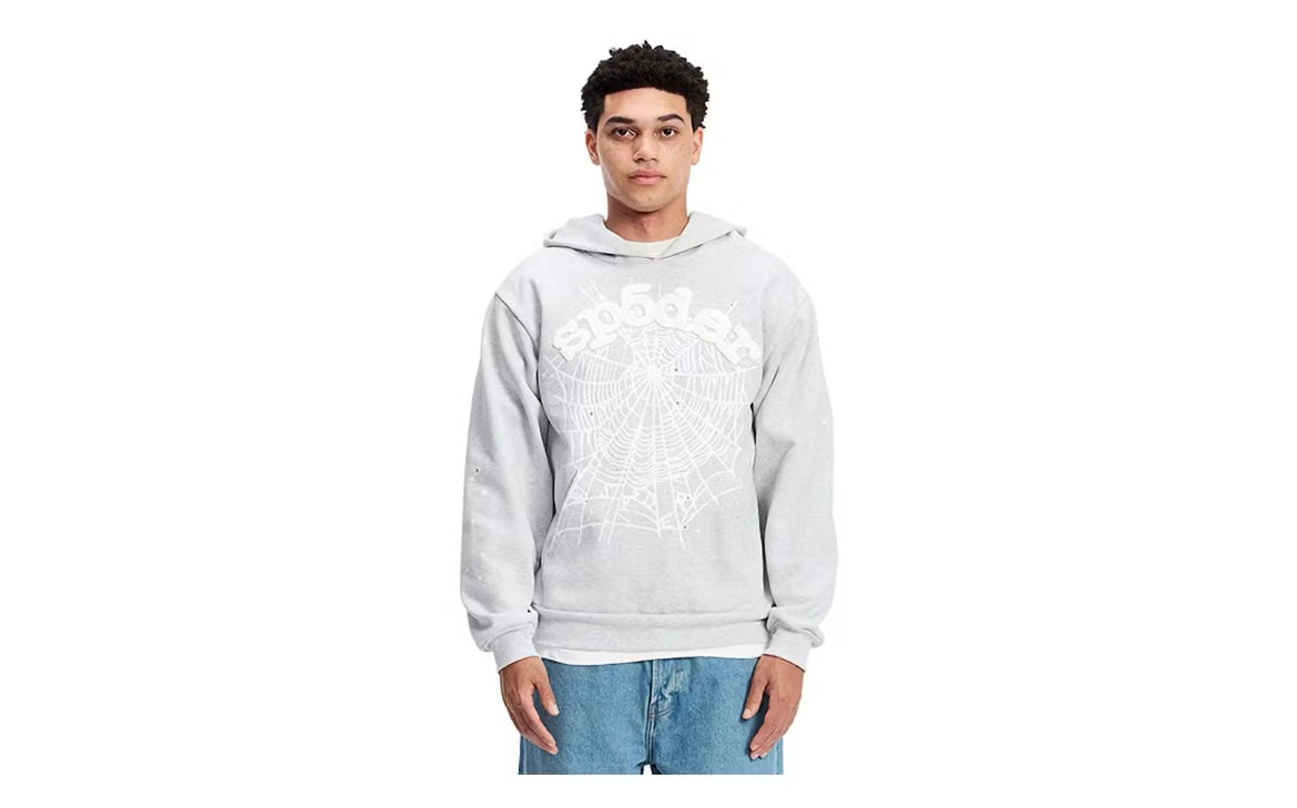 SP5DER OG GREY HOODIE