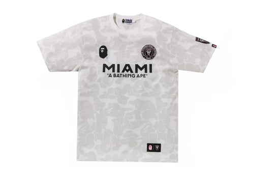 BAPE x INTER MIAMI FC WHITE CAMO TEE