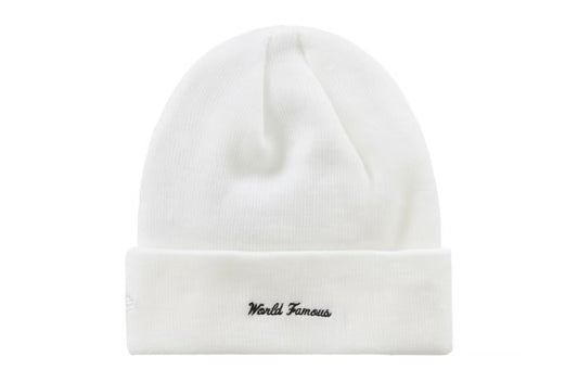 SUPREME WHITE NEW ERA BEANIE