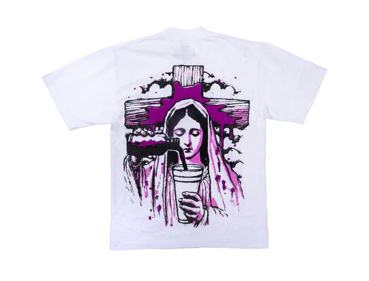 ALOCS ROSARY WHITE TEE