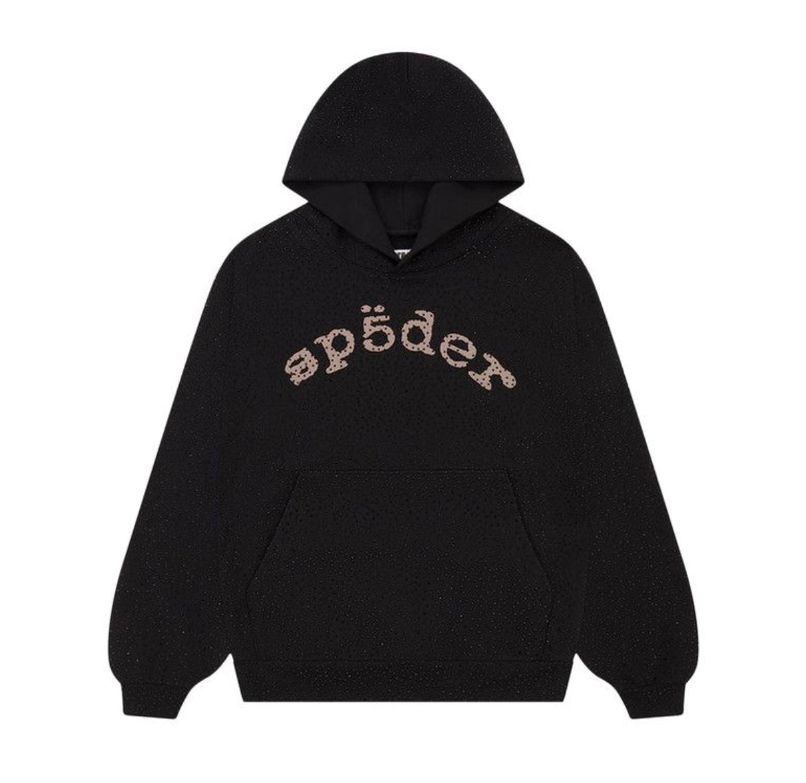 SP5DER VVS RHINESTONE BLACK HOODIE