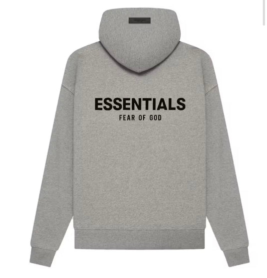ESSENTIALS DARK OATMEAL HOODIE