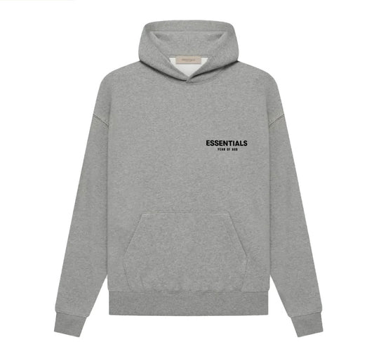 ESSENTIALS DARK OATMEAL HOODIE