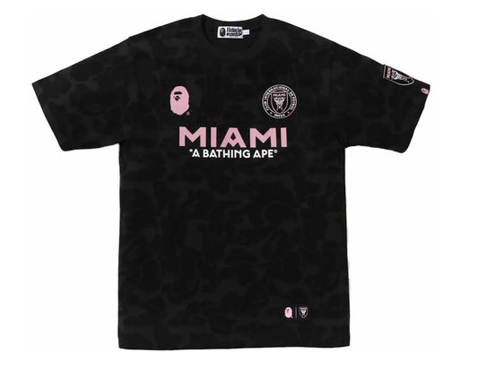 BAPE x INTER MIAMI FC BLACK CAMO TEE